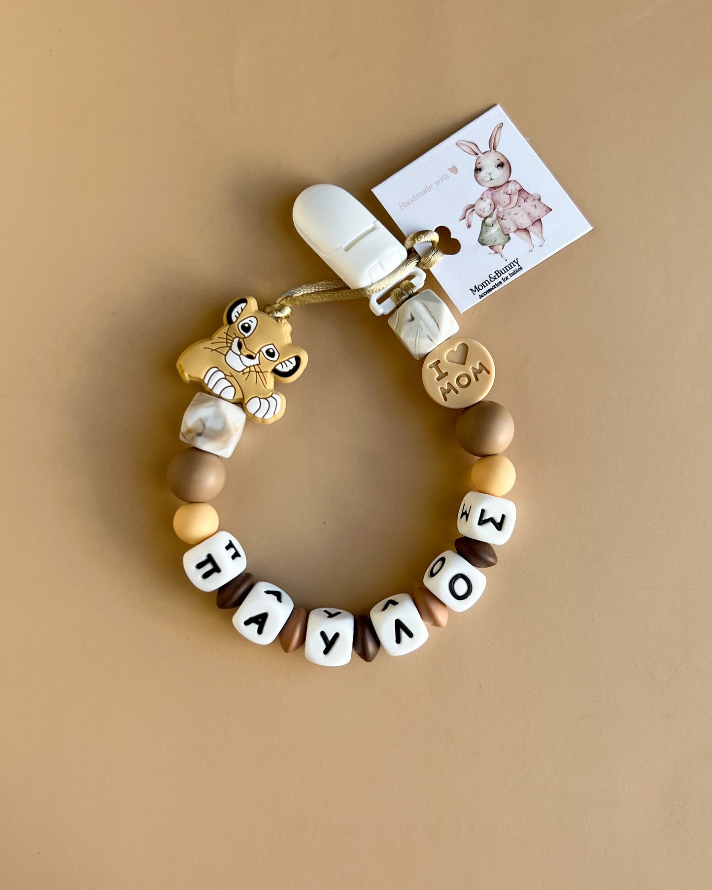 CUSTOMIZED PACIFIER CLIP | SIMBA & BLUEY