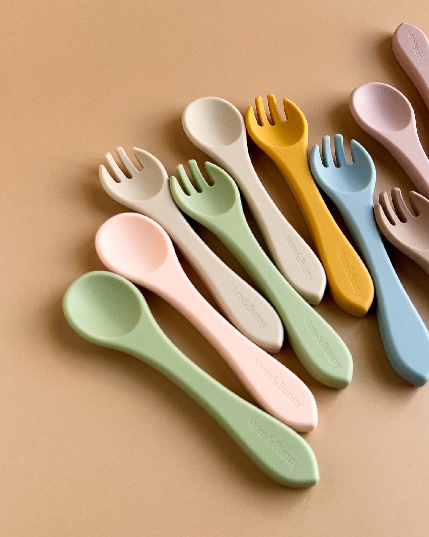 SILICONE SPOON & FORK SET