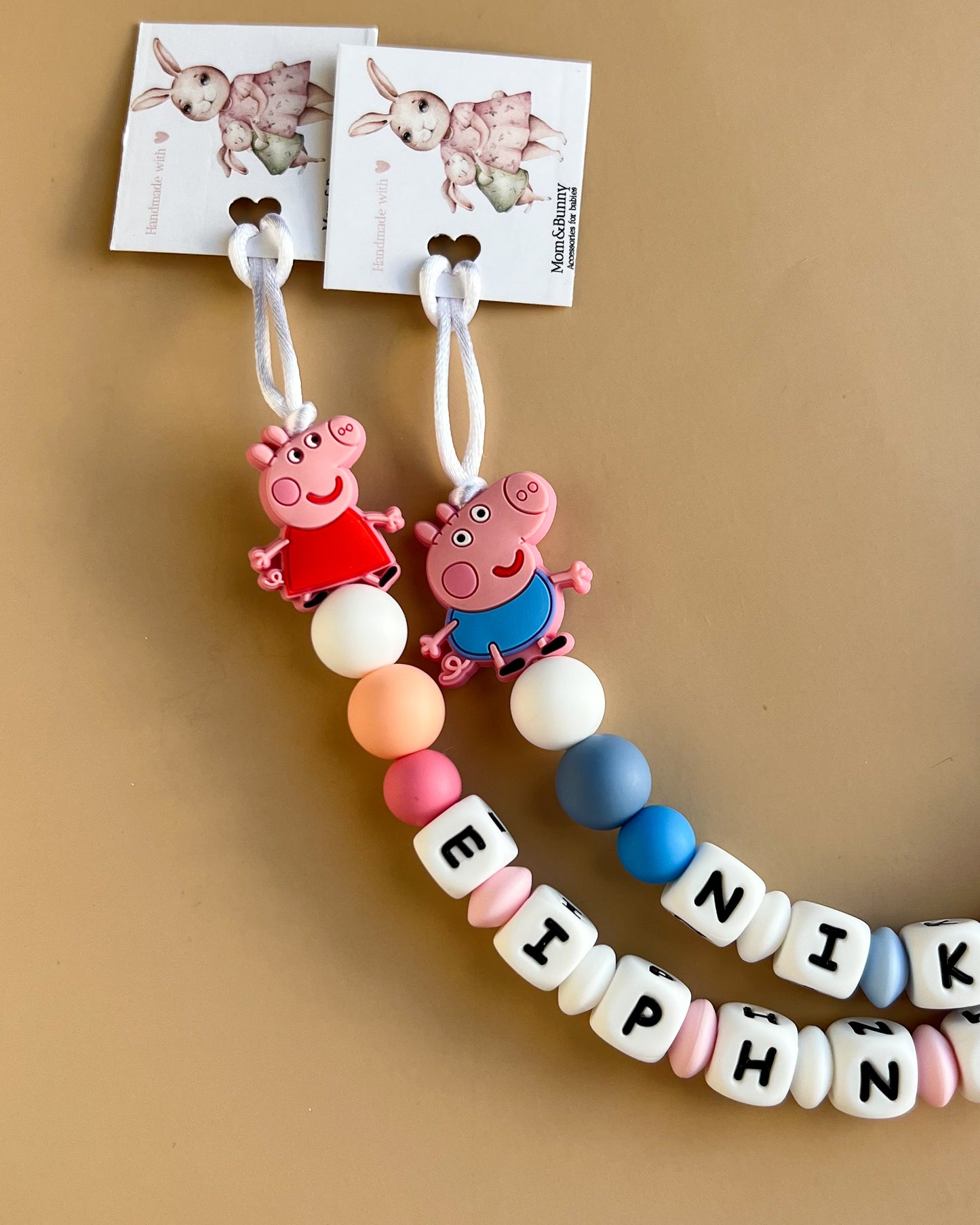 CUSTOMIZED PACIFIER CLIP | PEPPA PIG