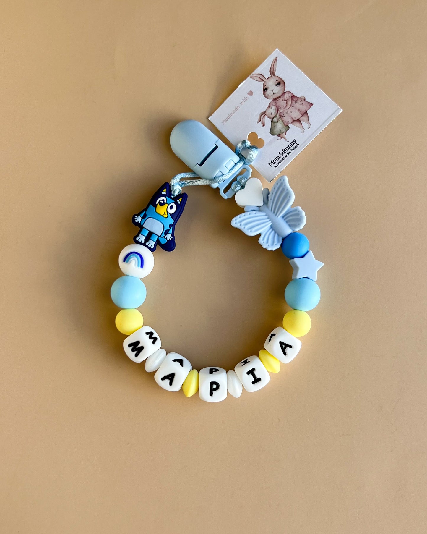 CUSTOMIZED PACIFIER CLIP | SIMBA & BLUEY