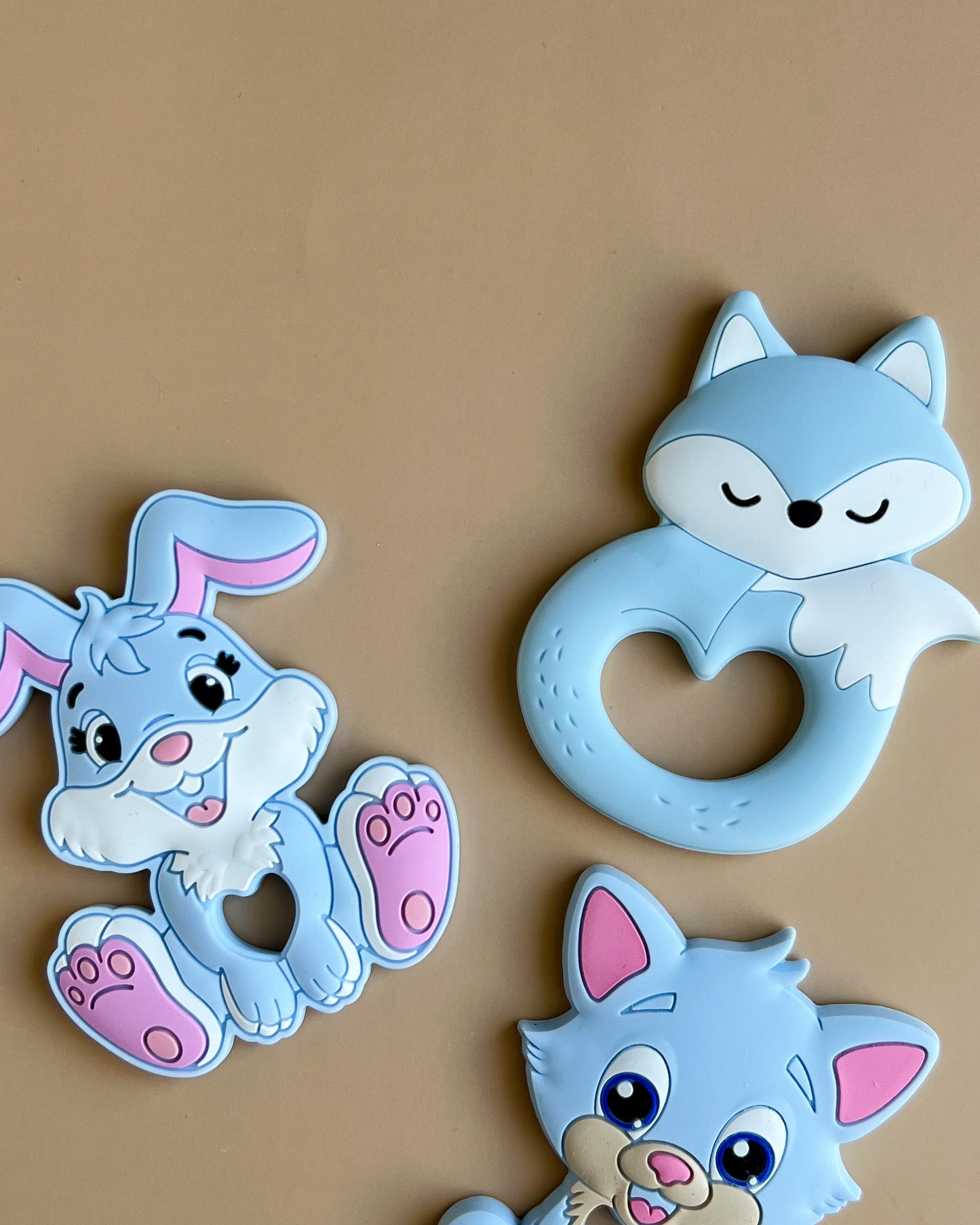 SILICONE TEETHERS | FOX,RABBIT,CAT