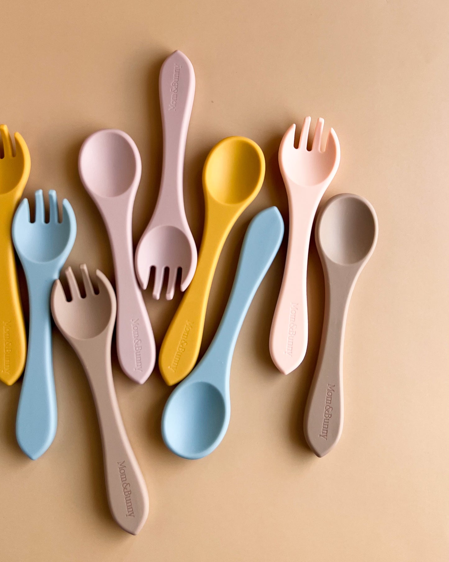 SILICONE SPOON & FORK SET