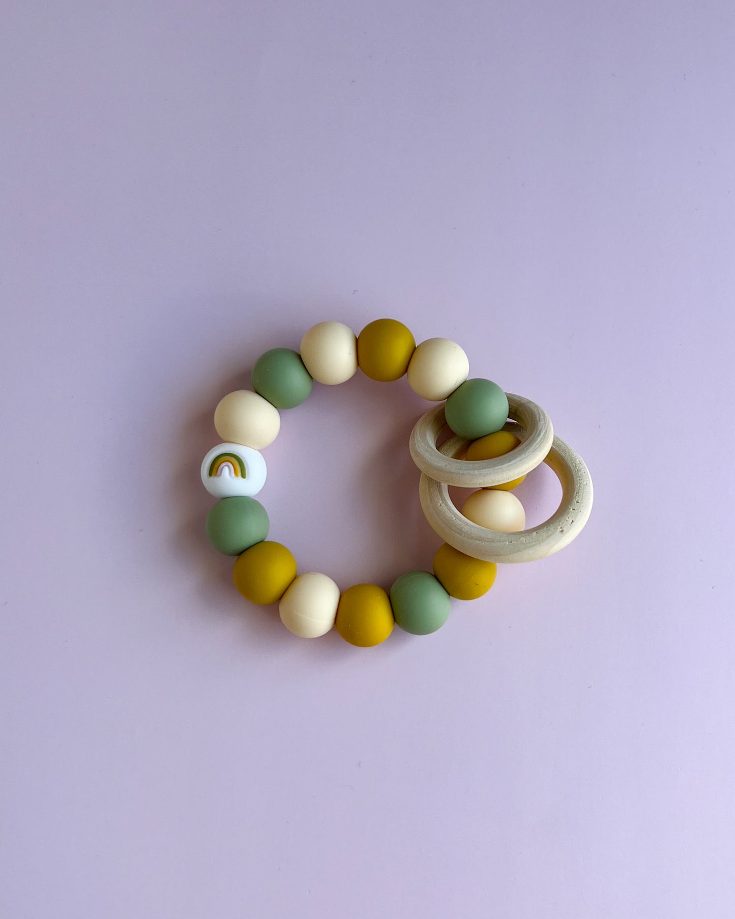 Wooden Teether | Rainbow