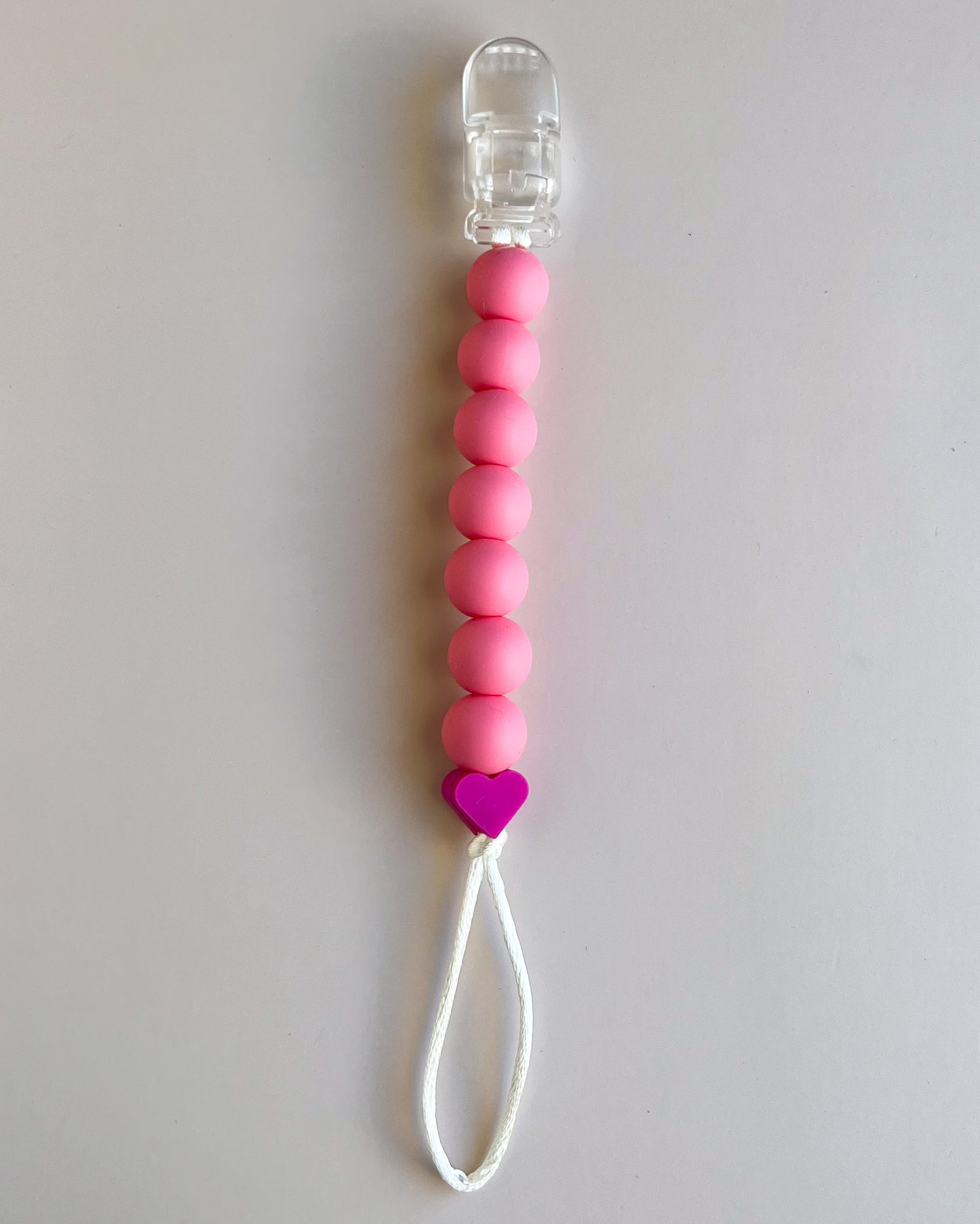 Heart Pacifier Clip