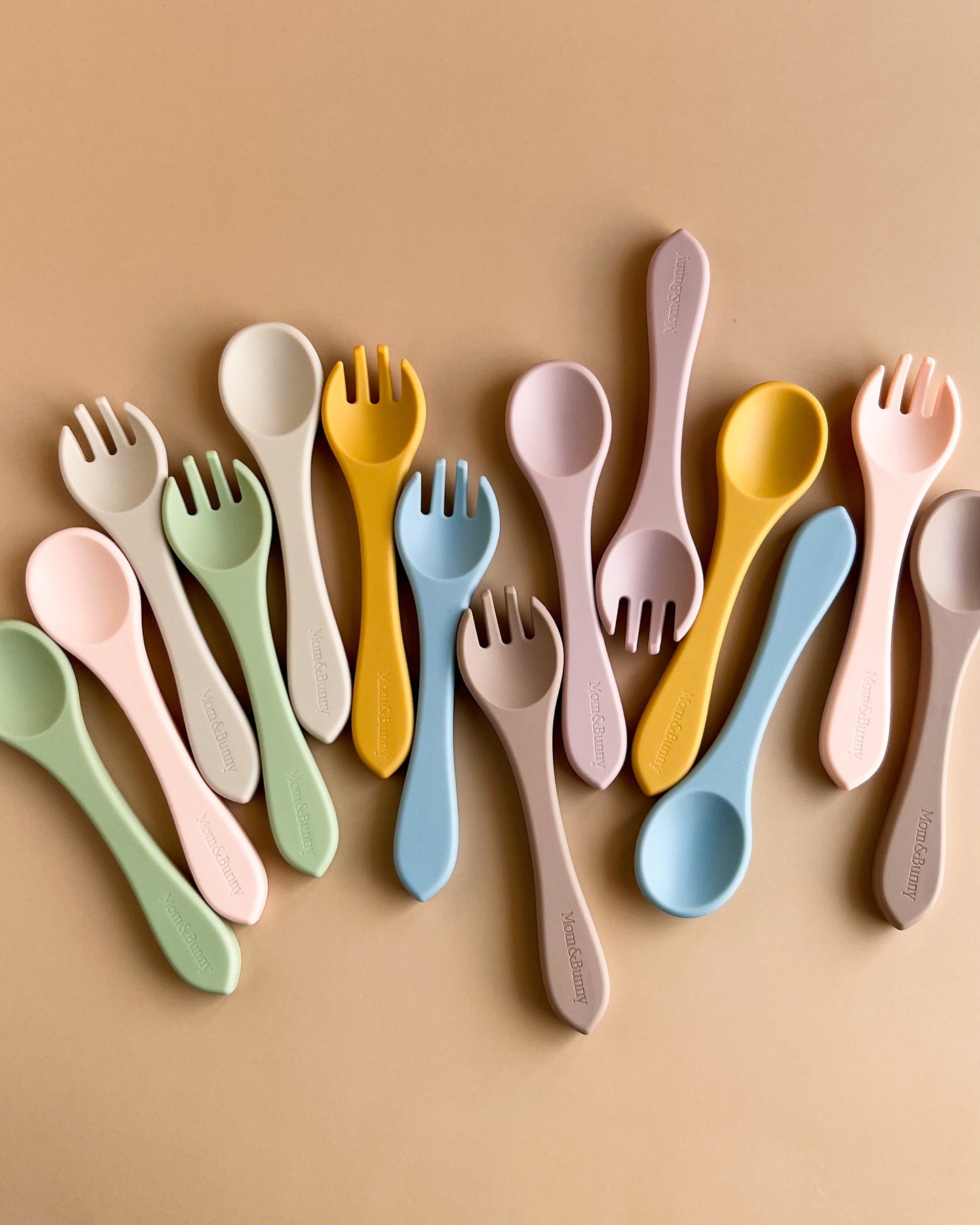 SILICONE SPOON & FORK SET