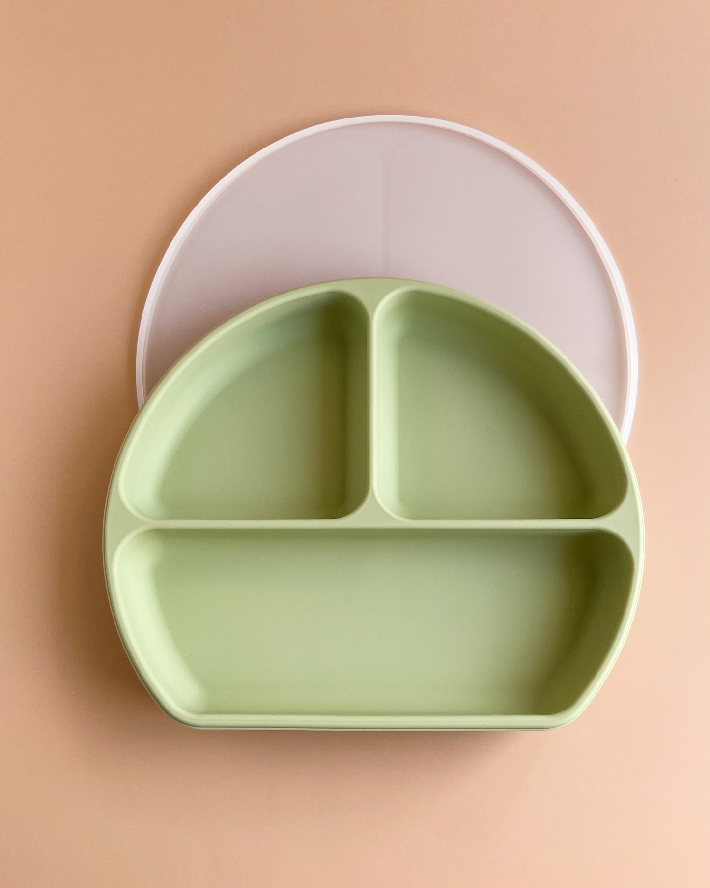 SILICONE DIVIDED PLATE+LID