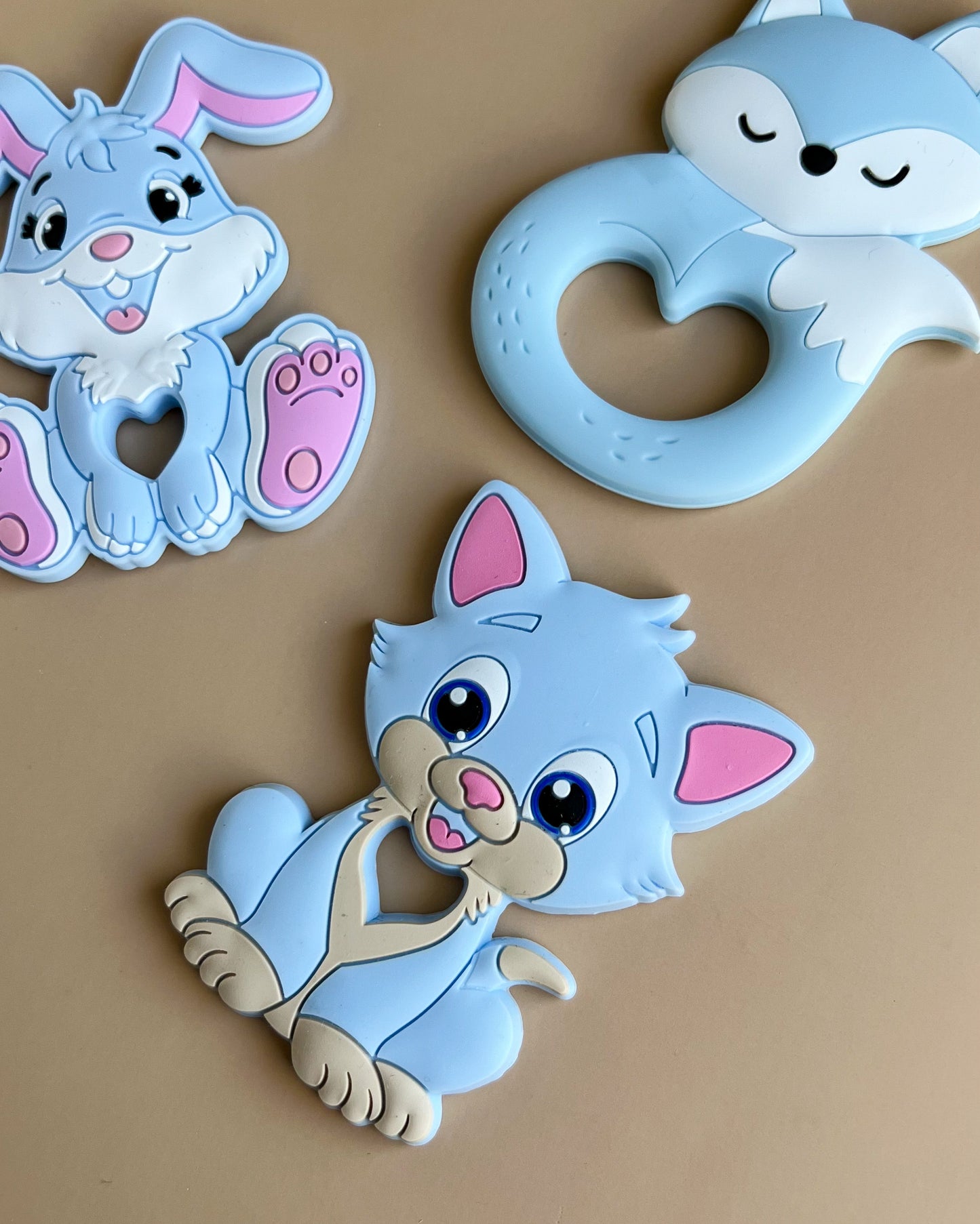 SILICONE TEETHERS | FOX,RABBIT,CAT