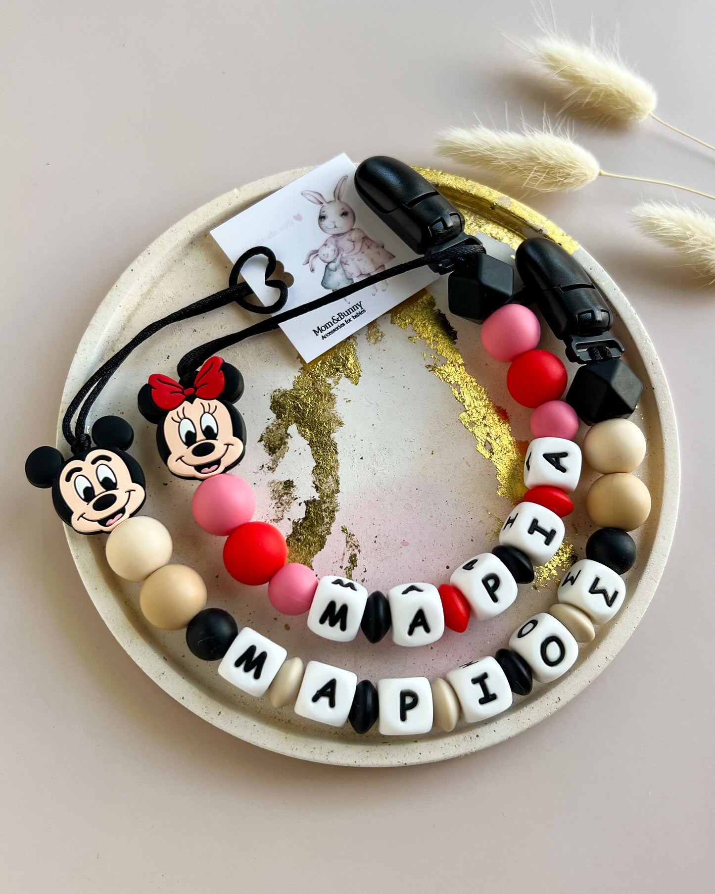 CUSTOMIZED PACIFIER CLIP | MIKEY&MINNIE