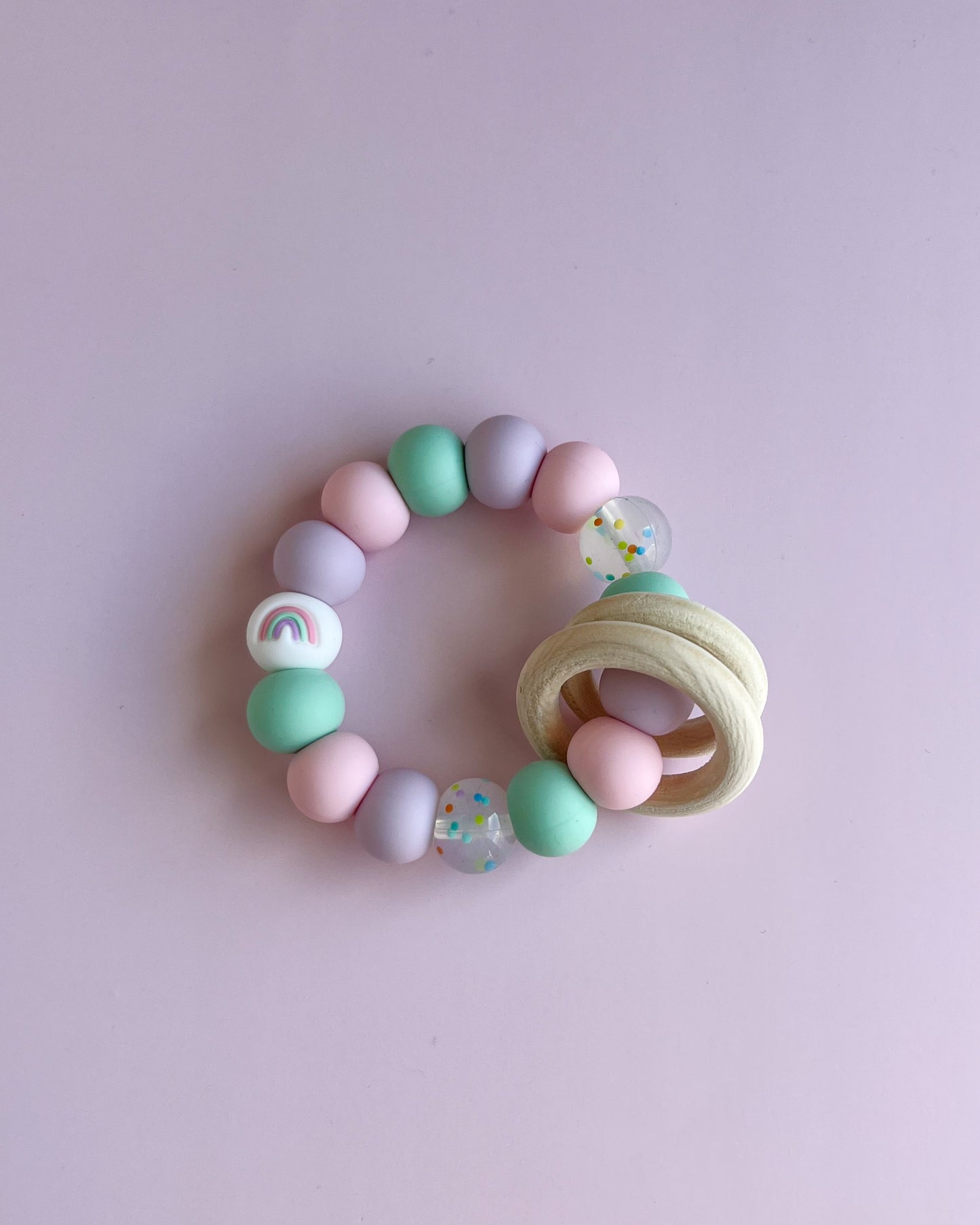 Wooden Teether | Rainbow